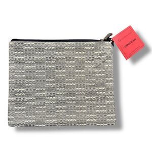 NWT Alan Stuart Gray and White Textured Purse Organizer